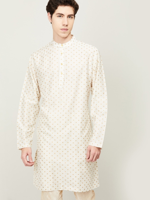 

Melange by Lifestyle Men Off White Kurta