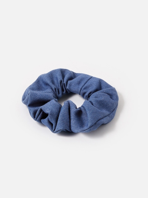 

Accessorize London Women Blue Denim Scrunchie