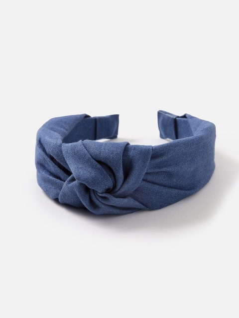 

Accessorize London Women's Blue Denim Knot Alice Hair Band