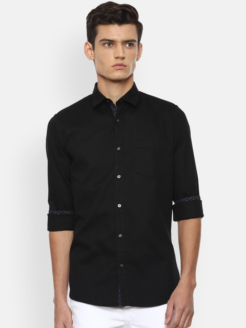 

Van Heusen Sport Men Black Slim Fit Casual Shirt