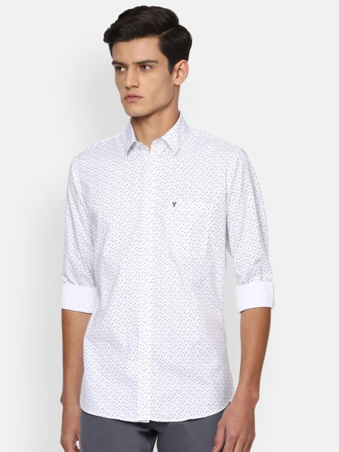 

Van Heusen Sport Men White Slim Fit Printed Casual Shirt