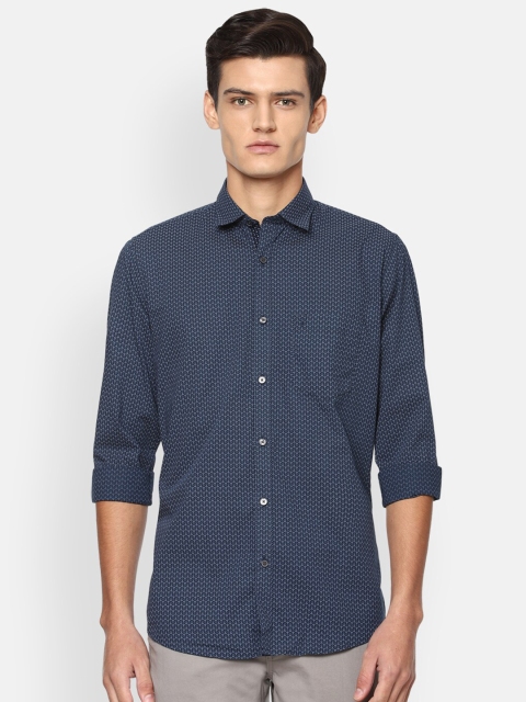 

Van Heusen Sport Men Navy Blue Slim Fit Printed Casual Shirt
