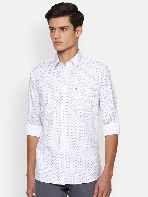

Van Heusen Sport Men White Slim Fit Printed Casual Shirt