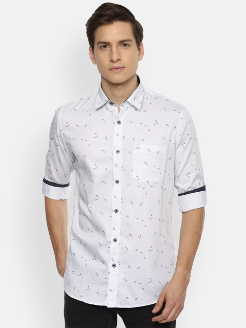 

Van Heusen Sport Men White Slim Fit Printed Casual Shirt