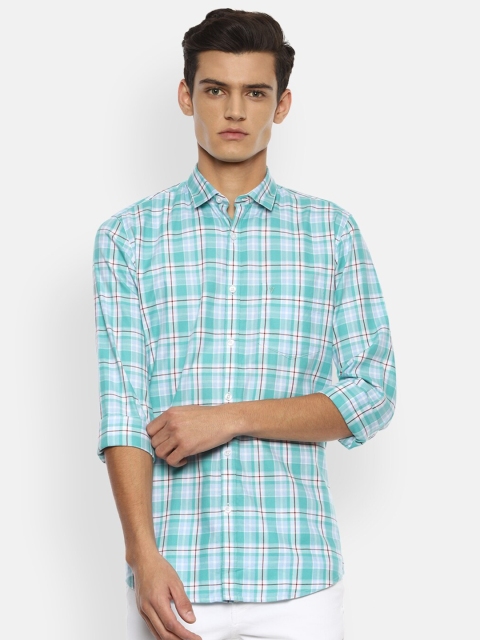 

Van Heusen Sport Men Blue Slim Fit Checked Casual Shirt