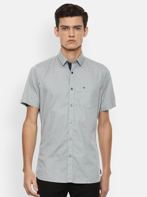 

Van Heusen Sport Men Grey Slim Fit Printed Casual Shirt