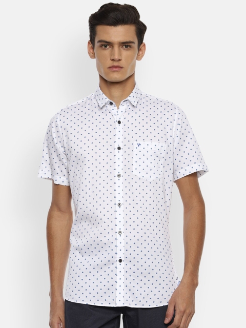 

Van Heusen Sport Men White Slim Fit Printed Casual Shirt