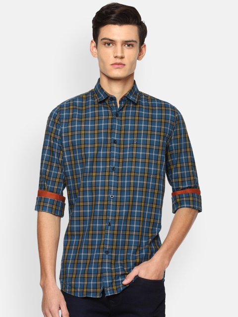 

Van Heusen Sport Men Blue Slim Fit Checked Casual Shirt