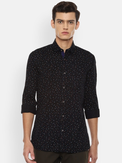 

Van Heusen Sport Men Black Slim Fit Printed Casual Shirt