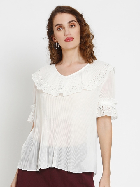 

Vero Moda Woman White Schiffili Top