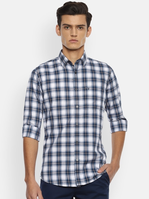 

Van Heusen Sport Men White Slim Fit Checked Casual Shirt