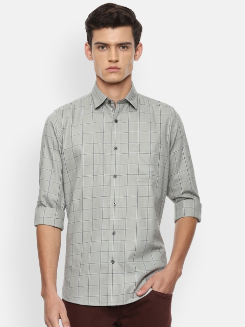 

Van Heusen Sport Men Grey Slim Fit Checked Casual Shirt