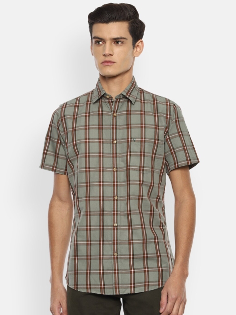 

Van Heusen Sport Men Grey Slim Fit Checked Casual Shirt