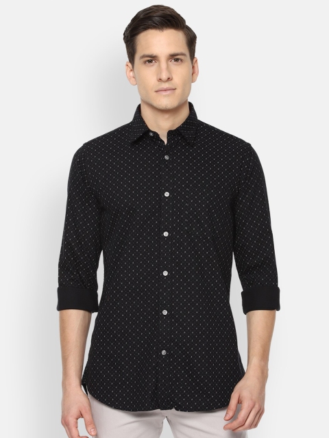 

Van Heusen Sport Men Black Slim Fit Printed Casual Shirt