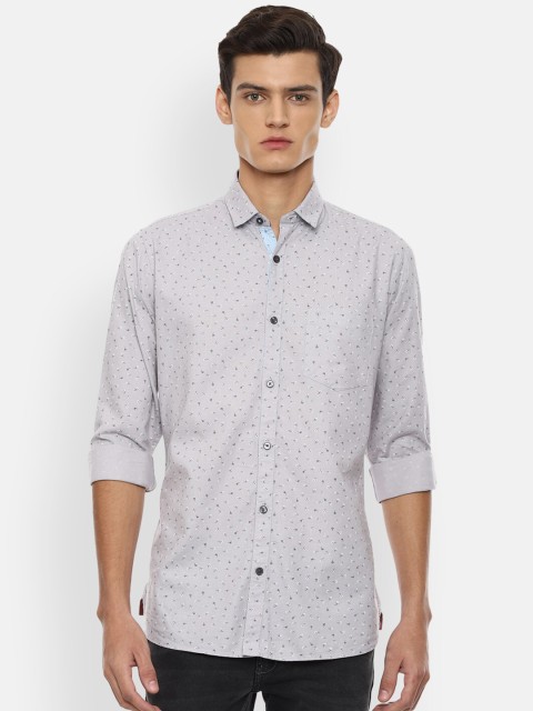 

Van Heusen Sport Men Grey Slim Fit Printed Casual Shirt