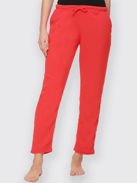 

Kanvin Women Red Solid Lounge Pants