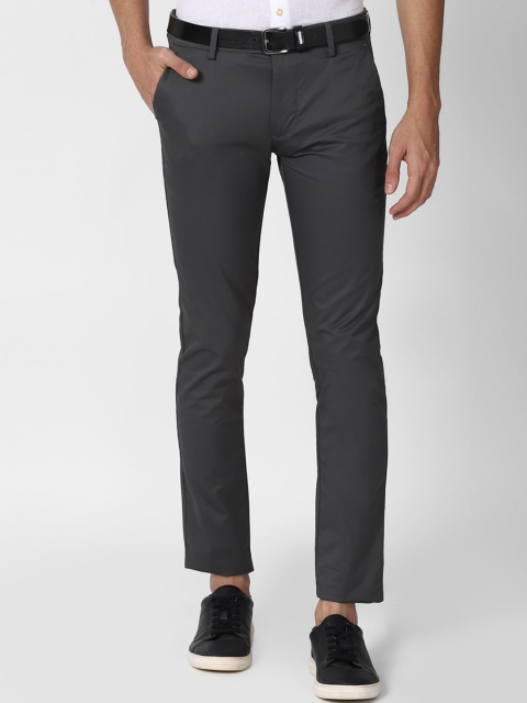 

Peter England Casuals Men Grey Slim Fit Trousers