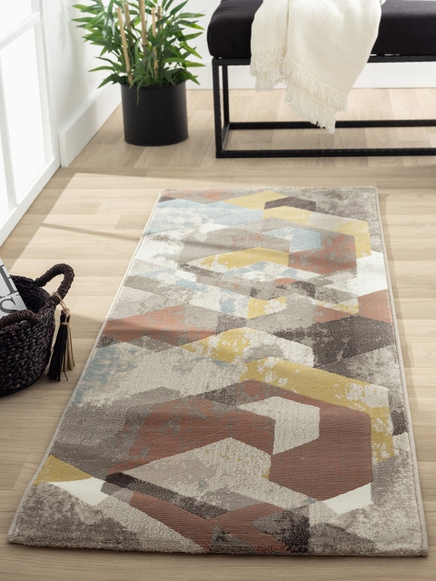 

OBSESSIONS Multicoloured Geometric Polypropylene Carpet, Multi