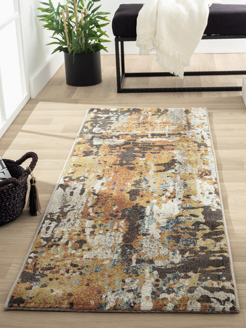 

OBSESSIONS Multicoloured Abstract Bedside Runner, Multi