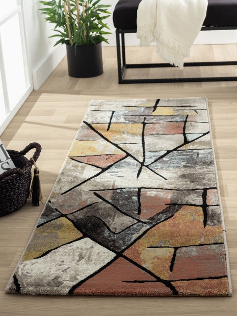 

OBSESSIONS Multicoloured Abstract Bedside Runner, Multi