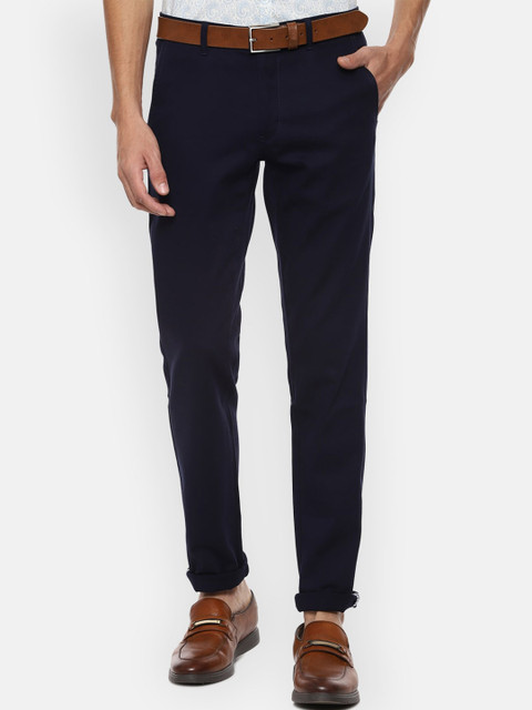 

Van Heusen Sport Men Navy Blue Slim Fit Trousers