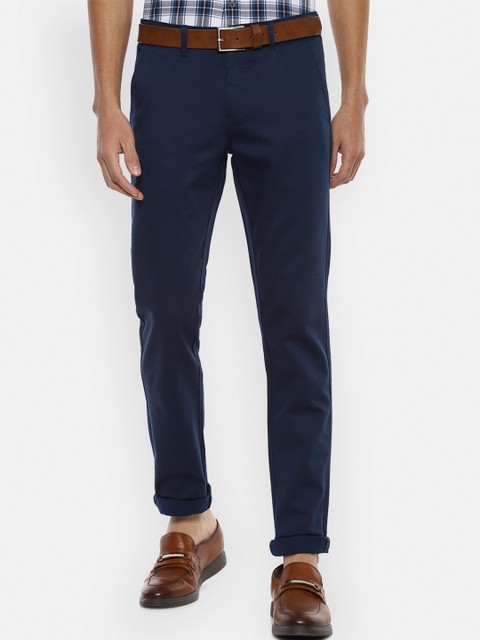 

Van Heusen Sport Men Navy Blue Slim Fit Trousers