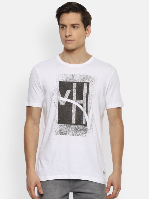 

VAN HEUSEN DENIM LABS Men White Typography Printed T-shirt