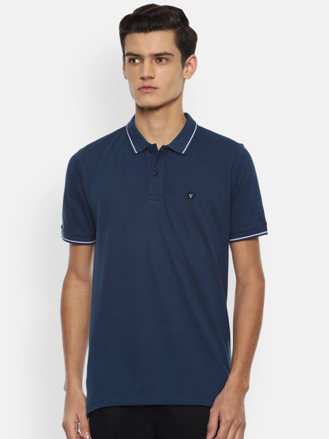 

Van Heusen Sport Men Navy Blue Polo Collar Applique T-shirt