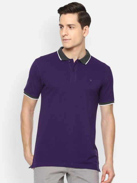 

Van Heusen Sport Men Purple Polo Collar T-shirt