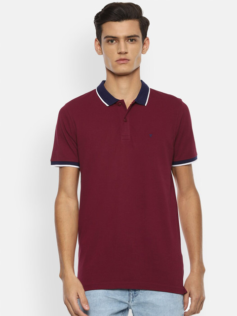 

Van Heusen Sport Men Maroon Polo Collar Applique T-shirt