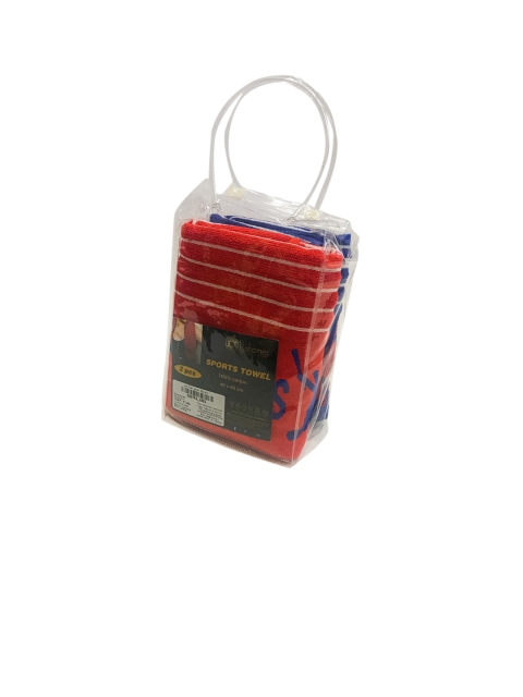 

Lushomes Set Of 2 Cotton 550 GSM Hand Towels, Red