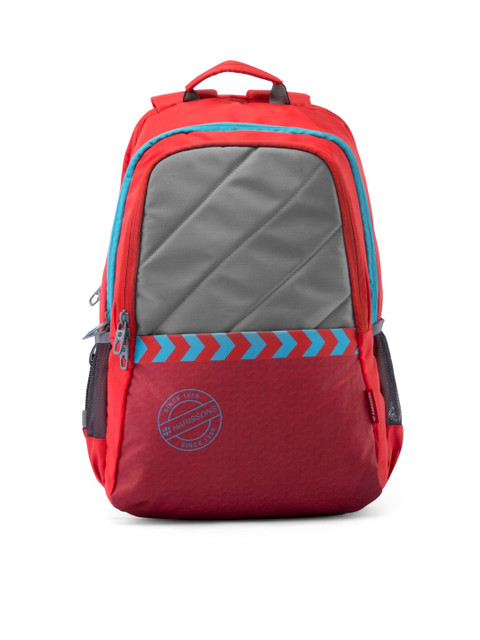 

Harissons Unisex Red & Blue Colourblocked Laptop Bag
