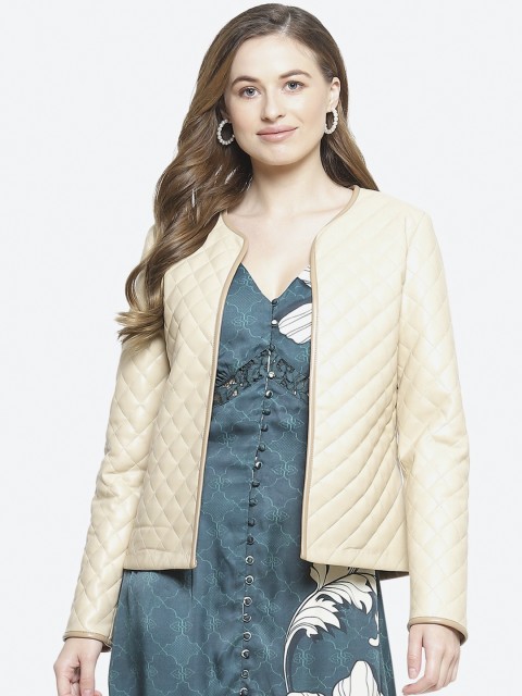 

radka Women Cream-Coloured Quilted Jacket