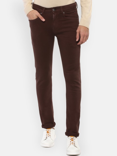 

Louis Philippe Jeans Men Brown Slim Fit Jeans
