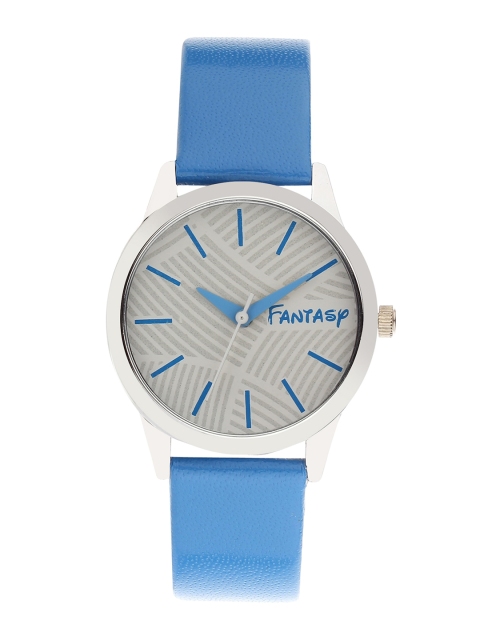 

FLUID Women White Printed Dial & Blue Leather Straps Analogue Watch FLW-009-SL-SBL1