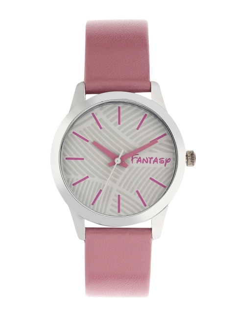 

FLUID Women White Dial & Pink Leather Straps Analogue Watch FLW-009-SL-PK1