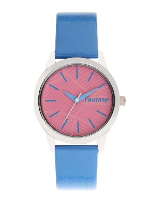 

FLUID Women Pink Dial & Blue Leather Straps Analogue Watch FLW-009-SL-SBL2