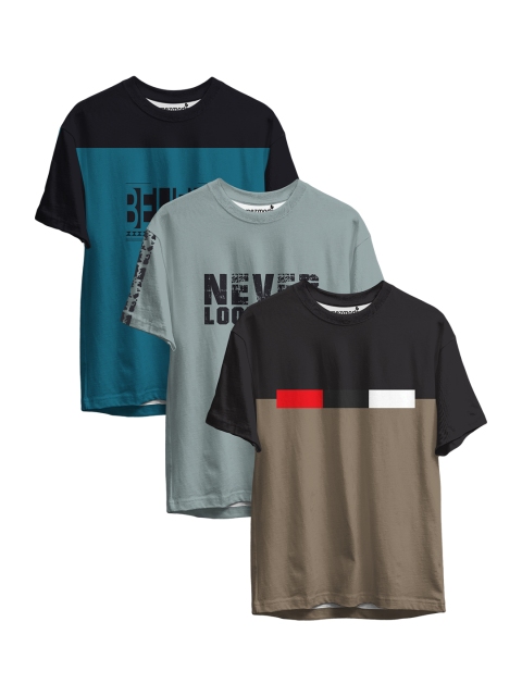 

mezmoda Boys Multicoloured 3 Pockets T-shirt, Multi