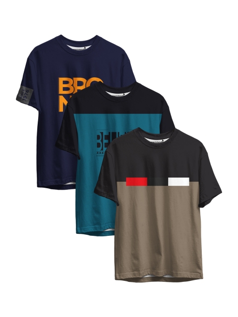 

mezmoda Boys Multicoloured 3 Applique T-shirt, Multi