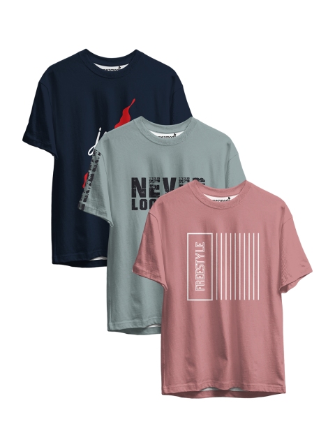 

mezmoda Boys Multicoloured 3 Printed Pockets T-shirt, Multi
