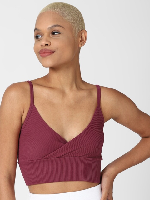 

FOREVER 21 Maroon Bralette Crop Top