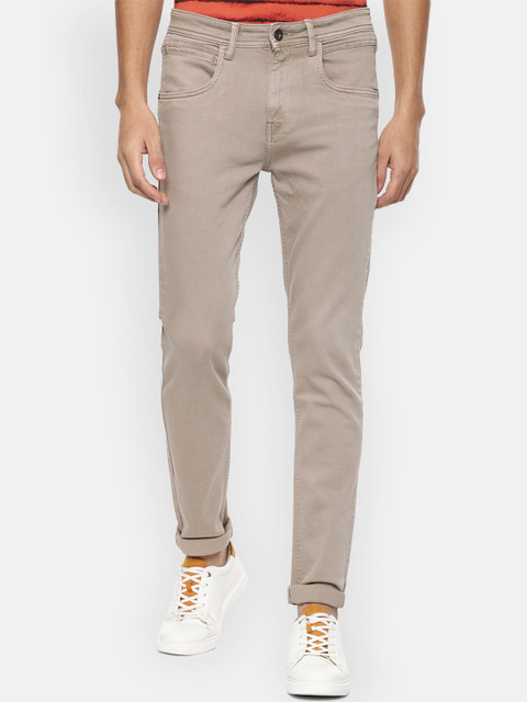 

VAN HEUSEN DENIM LABS Men Beige Skinny Fit Jeans