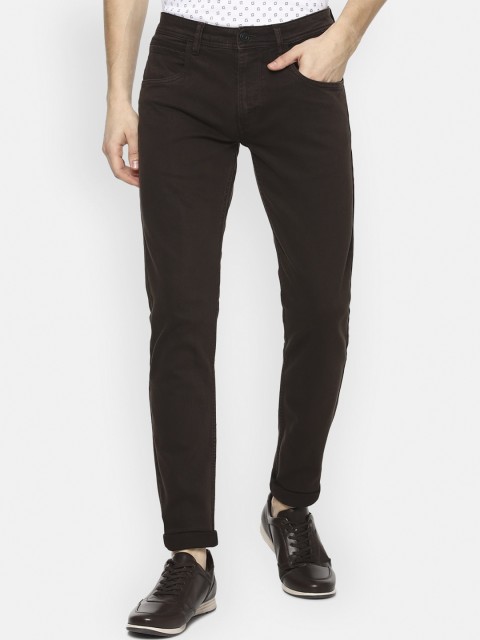 

VAN HEUSEN DENIM LABS Men Brown Skinny Fit Jeans