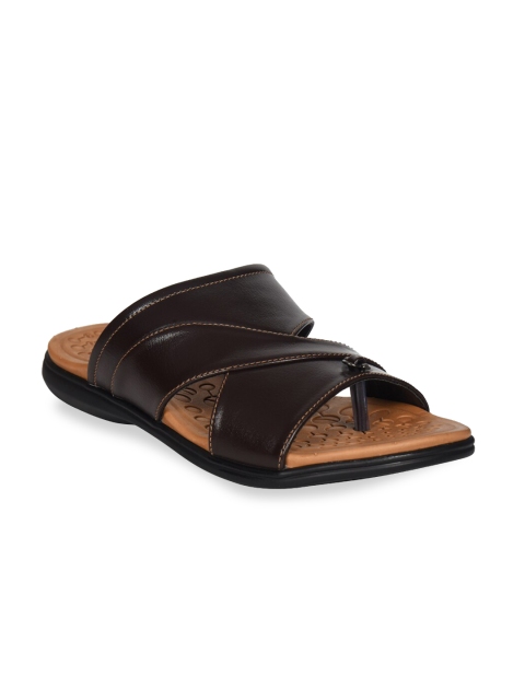

Ajanta Men Brown Comfort Sandals