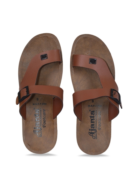 

Ajanta Men Brown Comfort Sandals