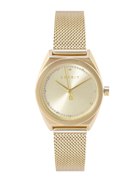 

ESPRIT Women Gold-Toned Dial & Gold Toned Straps Analogue Watch- ES1L100M0065