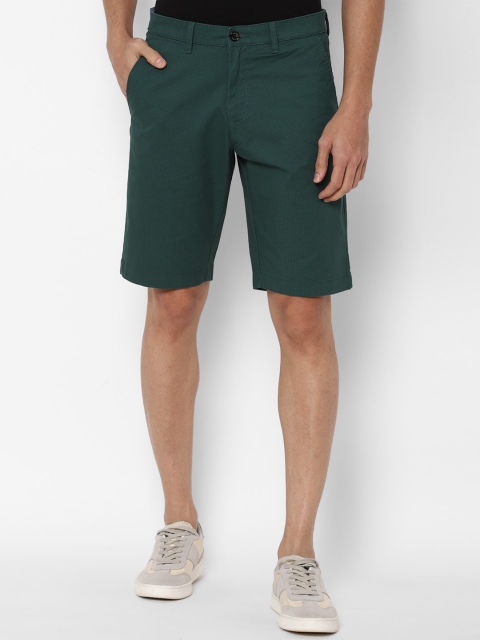 

Allen Solly Men Green Slim Fit Shorts