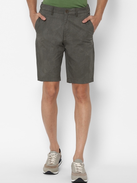 

Allen Solly Men Grey Printed Slim Fit Shorts