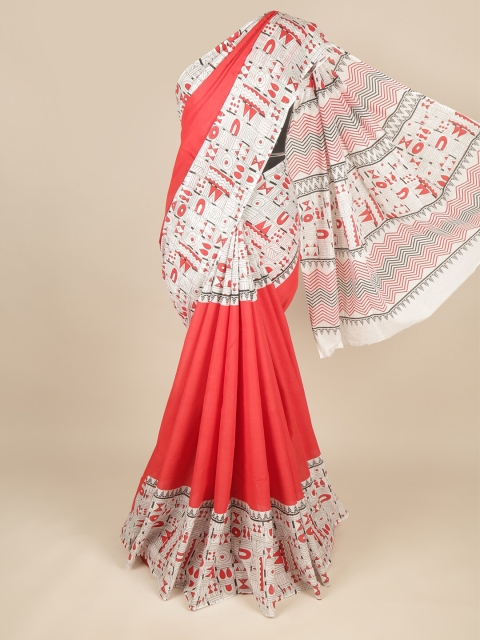 

Pothys Red & White Pure Cotton Saree