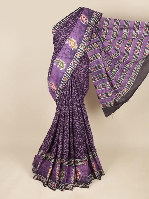 

Pothys Purple Pure Cotton Saree